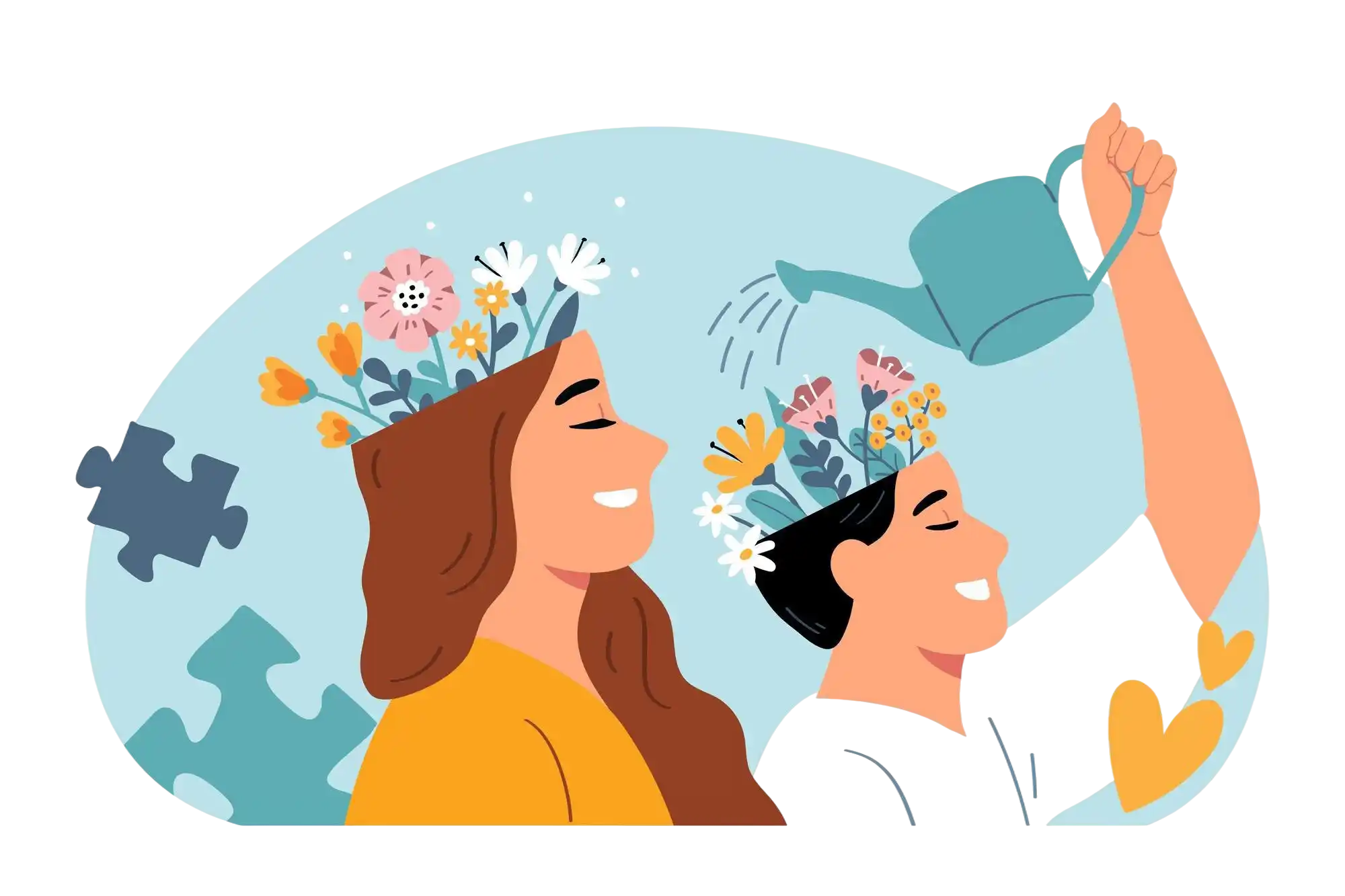 Baner przedstawiający wsparcie psychologiczne i terapię